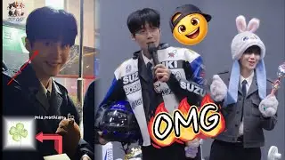 Kim Seon-ho  on Fire with a Racing Jacket and an Adorable Reaction to a Four-Leaf Clover 🍀🔥