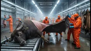 Inside a Luxury Leather Furniture Factory (Buffalo Leather Process Revealed)