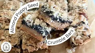 Cozy Baking: Buttery Poppy Seed Almond Bars for Fall & Holiday Cookie Trays | Easy - Happy Bake Day