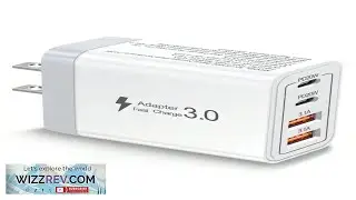2A2C USB C Plug Fast Charge 40W 4 Port Multi USB Charger Plug