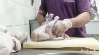 Fastest Chicken Cutting/Chicken Brosted @nersmanatos vlogs8236