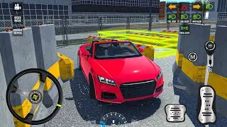 Car Parking Driving License 3D: Audi TTS auto-park multi-level car parking game - android gameplay