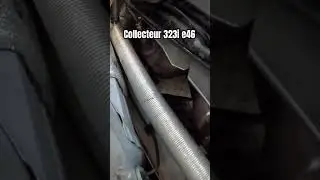 Montage des collecteurs inox sur la 323i e46 M52b25 #tuto #bmw #exaust #shorts