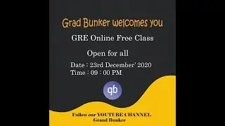 GRE Online Free Class
