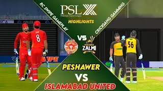 Last over Fight 🥵| IU vs PZ |PSL 10 | Rc Swipe Gameplay| Match-9