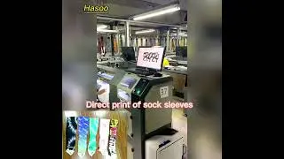 Direct print of sock sleeves#sockprinting #sleeveprint #neckprint