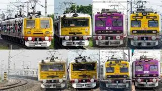 [21 in 1] Amazing multicolored different model EMU local trains from Eastern Railway- Kolkata Trains