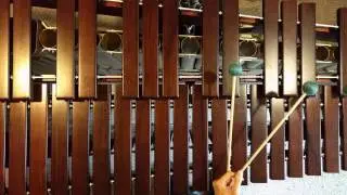 Rotation no 2 marimba solo measure 9 to the downbeat of 10