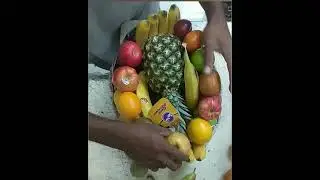 How to make fruit gift basket || get well tokri
