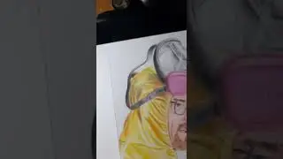 Walter White with Meth cook Yellow suit 