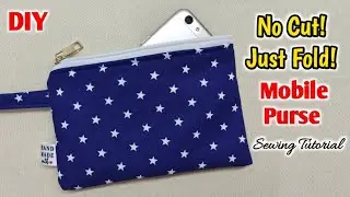 НЕ РАЗРЕЖЬТЕ! ПРОСТО СЛОЖИТЕ! Мобильный кошелек с держателем для карт своими руками. Простой маст...