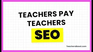 Teachers Pay Teachers SEO for Beginners [Find Products that Make Money]
