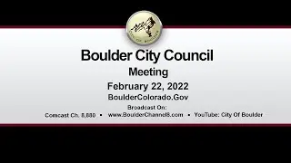 Boulder City Council Meeting 4-19-22
