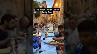 😍The Most Italian Lunch Party Ever #italy #italiangetaway #travel #italianfood