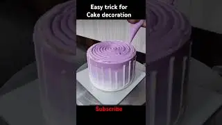Easy cake decoration trick #cake #easycakedecoration #cakedecorating #cakedesign #youtubeshorts