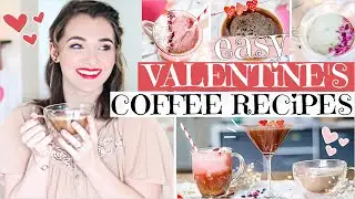 VALENTINE'S DAY COFFEE RECIPES | Easy, Healthy + Affordable Coffee drinks at home | Galentine's 2020