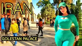 IRAN : The courtyard of Golestan Palace Tehran : walking tour iran 2022