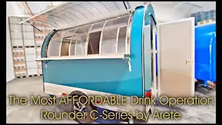 Custom Drink Trailer: 9' Rounder C-Series Arete Food Trailers