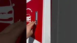 Outdoor EV charging station installation