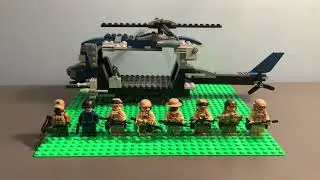 LEGO Phantom Strike Squad with helicopter