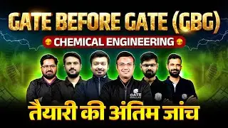GATE Before GATE (GBG) 2026 | Chemical Engineering | Mission GATE 2026
