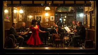 Swingin&rsquo; in the Rain | Energetic Swing Jazz for Rainy Nights 🌌🎶