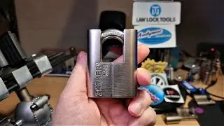 (329) Zarker J55S Disc Detainer Padlock Picked