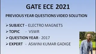 GATE ECE 2021 | EMTL | Voltage Standing Wave Ratio
