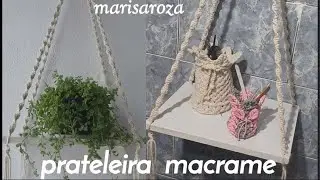 prateleira macrame