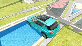 Epic High Speed Car Jumps #25 &ndash; BeamNG Drive | Smashdrive