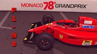 1990 FERRARI F1-90 AT MONACO MIDNIGHT - GAMEPLAY (5 LAPS) | F1 2020 CLASSICS