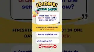 Learn English fast with common idioms!