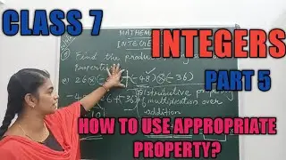 CLASS 7 MATHS / INTEGERS PART 5/ MULTIPLICATION TRICKS🥰/ USING APPROPRIATE PROPERTY#