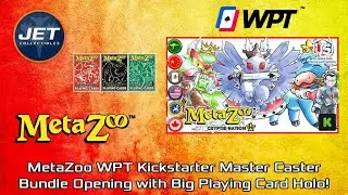 MetaZoo WPT Poker Kickstarter Master Caster Bundle Opening with Big Playing Card Holo!