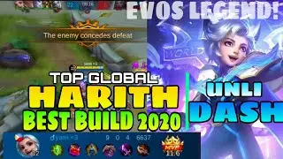 UNLI DASH HARITH |Harith Best Build 2020 | Top Global Harith by yanii ~ Mobile Legends Bang Bang