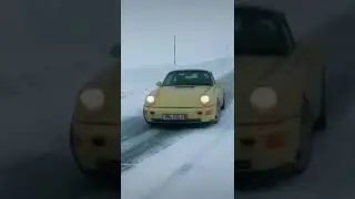 Porsche slipped on ice #ice #porsche #followme #luxurycar #fypage