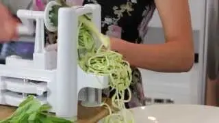Zucchini Pasta with raw marinara - Raw Food Recipe - 'Just Raw' Recipe Video