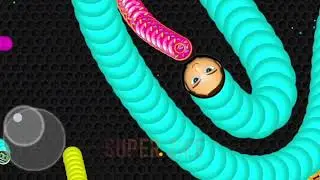 Cacing Terbesar Superhero Marvel Oikoyo || Worms Zone Slither Snake Game io #96785