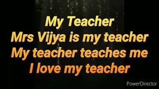 My Teacher Topic Lines For Easy Nursery Class Kids Learning | Kids Fun India | For Toddlers Students