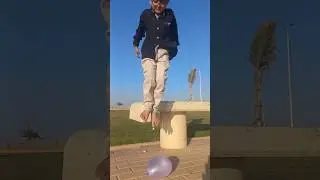 jump on balloon master 💥⛱️🐌🐌🎈🎈🎈#poppballons #ballongame #viralreelsシ