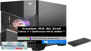 msi Codex R2 AI 2nd AI Gaming Desktop PC (Intel Ultra 7 265