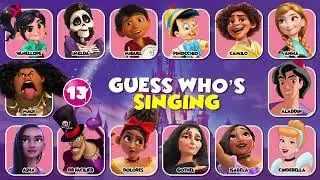 Guess the Disney Princess voice quiz video who is singing 🎤🎙️