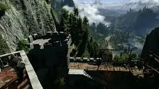 The Witcher 3- Kaer Morhen Extended theme- & geralt, vesemir,ciri Animated