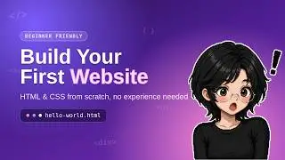 I Built My First Website From Scratch (HTML + CSS)