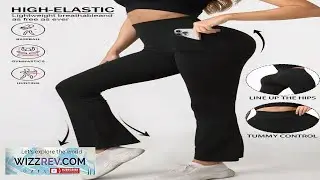 Pocket Sports Leggings High Waist Wide Leg Sports Pants Butt Lifting