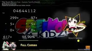 Osu! The Quick Brown Fox - Gotsta terrify (Hard)