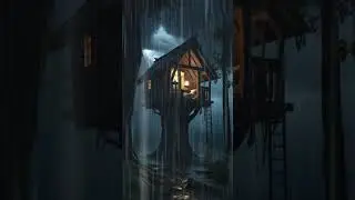 Rain Sounds in a Dark Forest  🌳 #rain #naturesounds #relax #rainsounds #purerelax