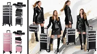 Stagiant 4 in 1 Large Cosmetic Organizer Train Cases