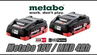 &Mu;&pi;&alpha;&tau;&alpha;&rho;ί&alpha; Metabo 18V / 4.0 Ah LiHD &delta;&omicron;&kappa;&iota;&mu;ή &sigma;&tau;&omicron;&upsilon;&sigmaf; &phi;&omicron;&rho;&tau;&iota;&sigma;&tau;έ&sigmaf; SC30 &kappa;&alpha;&iota; ASC55