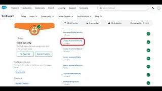 Control Access to the Org | Data Security | Trailhead | Salesforce | Virtual Internship